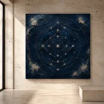 Celestial Star Mandala Constellation Wall Art Canvas Print - Image 4