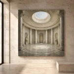 Oculus Rotunda Classical Architecture Wall Art Canvas Print - Image 3