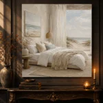 Dune View Coastal Bedroom Wall Art Canvas Print - Image 5
