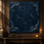 Scattered Star Field Constellation Wall Art Canvas Print - Image 5