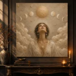 Solar Ascension Celestial Feminine Wall Art Canvas Print - Image 5