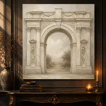 Ivory Archway Classical Architecture Wall Art Canvas Print - Image 4