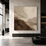 Earth Tone Textured Abstract Wall Art Canvas Print - Image 5