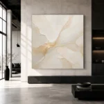 Pearl Gilded Current Gold Abstract Wall Art Canvas Print - Image 5