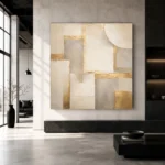 Gilded Modular Forms Gold Abstract Wall Art Canvas Print - Image 5