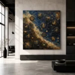 Celestial Medallion Map Zodiac Wall Art Canvas Print - Image 6