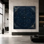 Celestial Navigation Chart Constellation Wall Art Canvas Print - Image 6