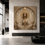 Moon Sanctuary Celestial Feminine Wall Art Canvas Print - Image 6