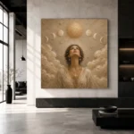 Solar Ascension Celestial Feminine Wall Art Canvas Print - Image 6
