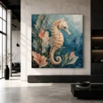 Coral Garden Seahorse Sea Life Wall Art Canvas Print - Image 5