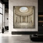 Oculus Rotunda Classical Architecture Wall Art Canvas Print - Image 5