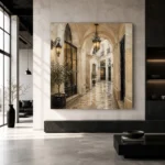 Lantern Passage Parisian Architecture Wall Art Canvas Print - Image 4