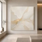 Pearl Gilded Current Gold Abstract Wall Art Canvas Print - Image 6