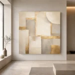 Gilded Modular Forms Gold Abstract Wall Art Canvas Print - Image 6