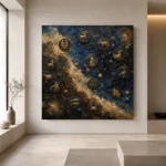 Celestial Medallion Map Zodiac Wall Art Canvas Print - Image 7