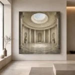 Oculus Rotunda Classical Architecture Wall Art Canvas Print - Image 6