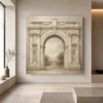 Ivory Archway Classical Architecture Wall Art Canvas Print - Image 6