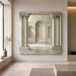 Ivory Colonnade Classical Architecture Wall Art Canvas Print - Image 6