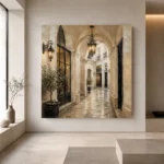 Lantern Passage Parisian Architecture Wall Art Canvas Print - Image 5