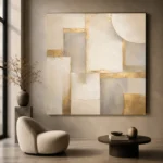 Gilded Modular Forms Gold Abstract Wall Art Canvas Print - Image 7