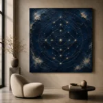 Celestial Star Mandala Constellation Wall Art Canvas Print - Image 8