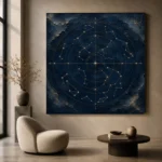Celestial Navigation Chart Constellation Wall Art Canvas Print - Image 8