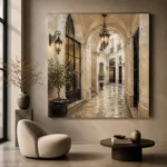 Lantern Passage Parisian Architecture Wall Art Canvas Print - Image 6