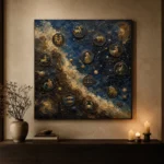 Celestial Medallion Map Zodiac Wall Art Canvas Print - Image 9