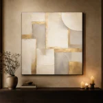 Gilded Modular Forms Gold Abstract Wall Art Canvas Print - Image 8