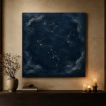 Scattered Star Field Constellation Wall Art Canvas Print - Image 9