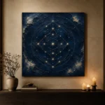 Celestial Star Mandala Constellation Wall Art Canvas Print - Image 9
