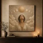 Solar Ascension Celestial Feminine Wall Art Canvas Print - Image 9