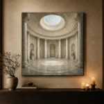 Oculus Rotunda Classical Architecture Wall Art Canvas Print - Image 8