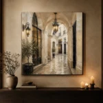 Lantern Passage Parisian Architecture Wall Art Canvas Print - Image 7