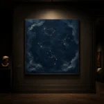 Scattered Star Field Constellation Wall Art Canvas Print - Image 10