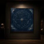 Celestial Compass Wheel Constellation Wall Art Canvas Print - Image 10