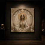 Moon Sanctuary Celestial Feminine Wall Art Canvas Print - Image 10