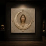 Lunar Oracle Celestial Feminine Wall Art Canvas Print - Image 10