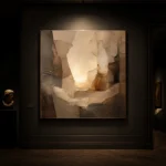 Luminous Neutral Abstract Wall Art Canvas Print - Image 9