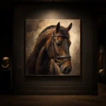 Bridled Chestnut Horse Wall Art Canvas Print - Image 8