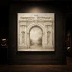 Ivory Archway Classical Architecture Wall Art Canvas Print - Image 9