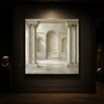 Ivory Colonnade Classical Architecture Wall Art Canvas Print - Image 9