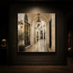 Lantern Passage Parisian Architecture Wall Art Canvas Print - Image 8