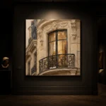 Ornate Window Parisian Architecture Wall Art Canvas Print - Image 9