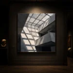 Skylight Grid Modern Architecture Wall Art Canvas Print - Image 6