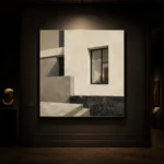 Ivory Facade Modern Architecture Wall Art Canvas Print - Image 7