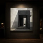 Black Portal Modern Architecture Wall Art Canvas Print - Image 9