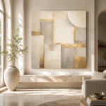 Gilded Modular Forms Gold Abstract Wall Art Canvas Print - Image 10