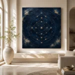 Celestial Star Mandala Constellation Wall Art Canvas Print - Image 11