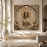 Moon Sanctuary Celestial Feminine Wall Art Canvas Print - Image 11